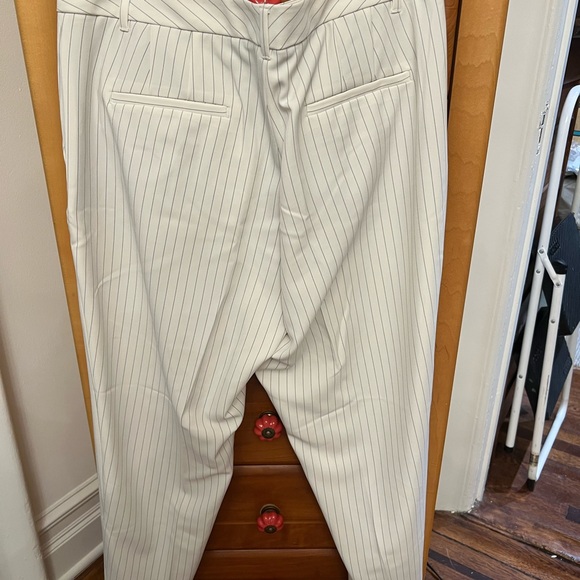 Banana Republic Suit , cream and gray pinstripe - Picture 3 of 10